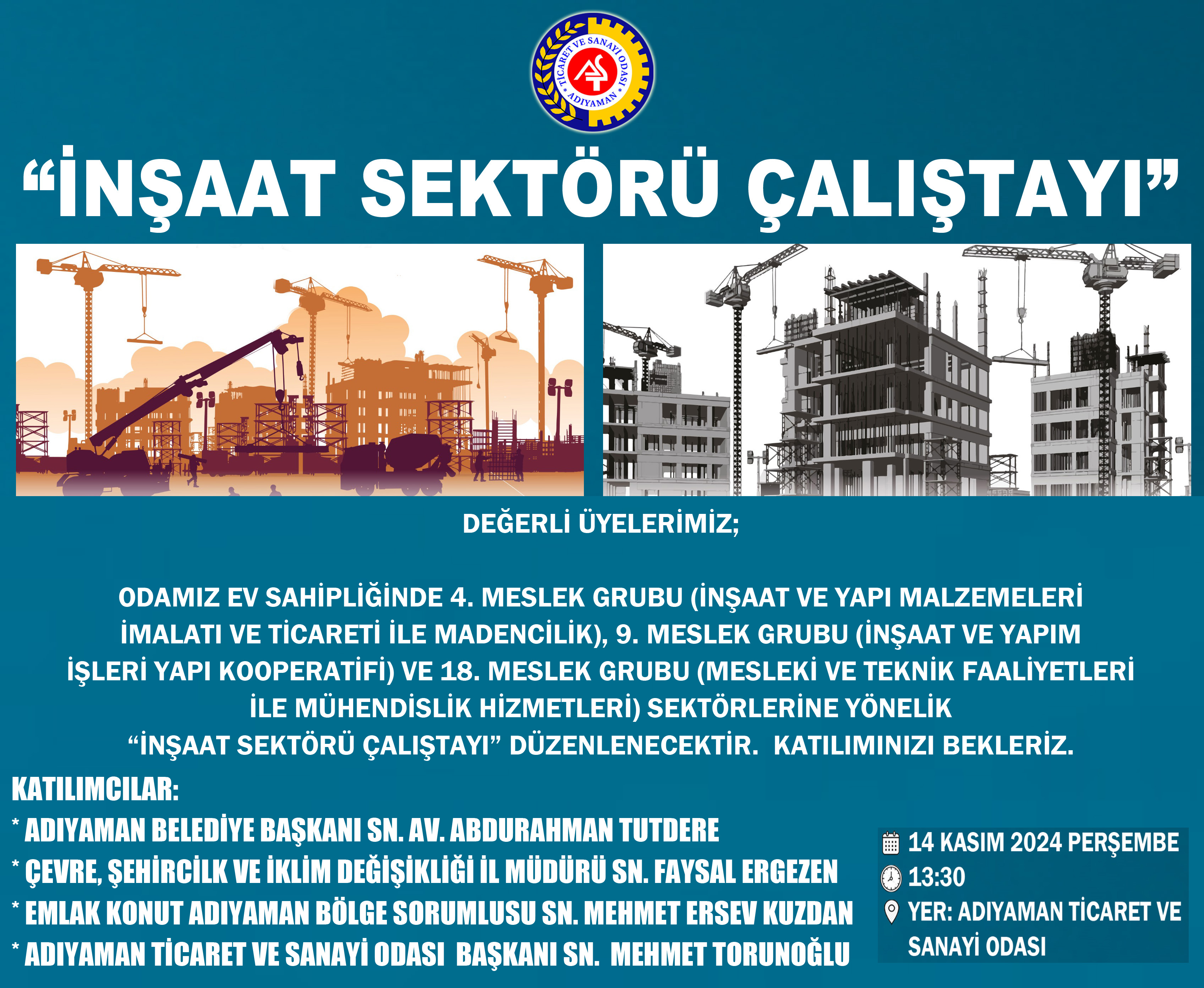 İnşaat Sektörü Çalıştayı