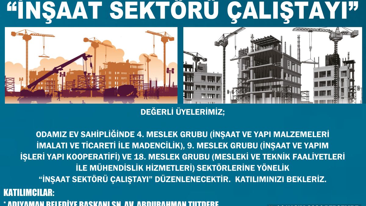 İnşaat Sektörü Çalıştayı